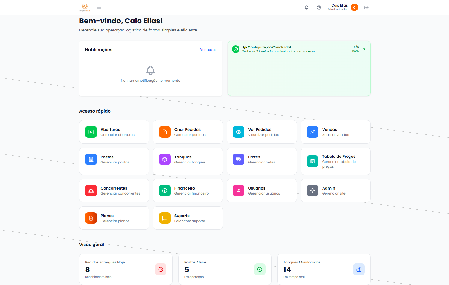Dashboard LogistiGAS